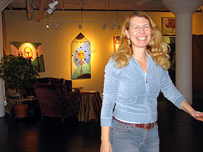 Photo: Nancy Stephani in her Studio